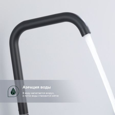 Смеситель для кухни Splenka S206.40.06, черный, артикул S206.40.06