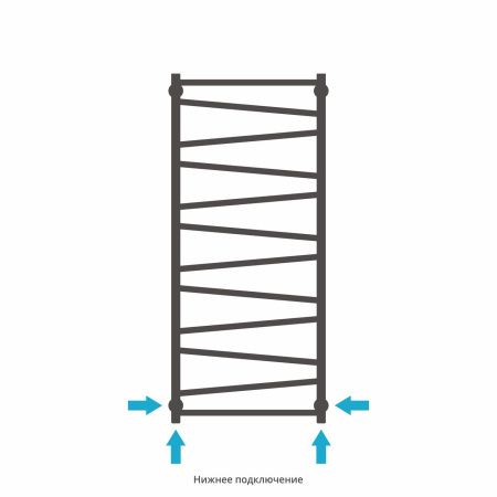 Полотенцесушитель водяной Сирокко 1200х500 (БЕЛЫЙ)