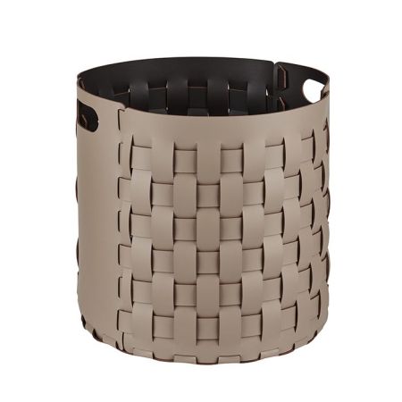 ADJ Круглая корзина Bottega, D40xH40 см., цвет: капучино/шоколад, артикул 1050.04/06