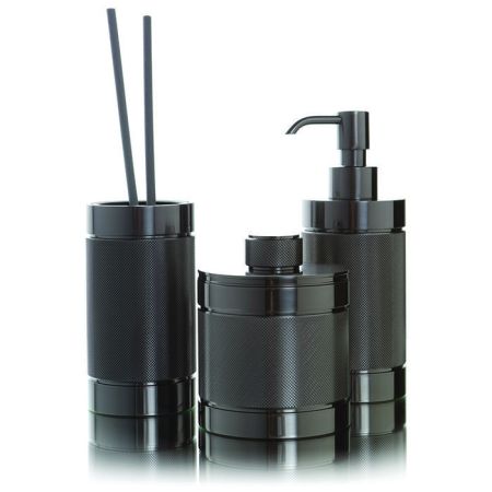 Стакан, Bertocci, Officina 01, настольный (свободностоящий), черный матовый, артикул 127 7530 0800