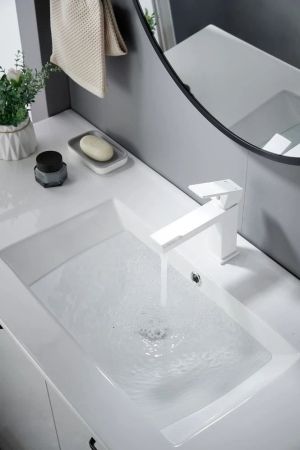 Cмеситель для раковины Knotlor KN-20/WY, белый