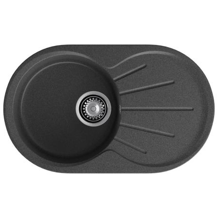 Кухонная мойка GranFest RONDO 750L, графит, артикул R-750L графит