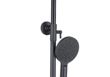 Душевая система 3jet 250мм AQUATEK, матовый черный AQ2060MB, артикул AQ2060MB