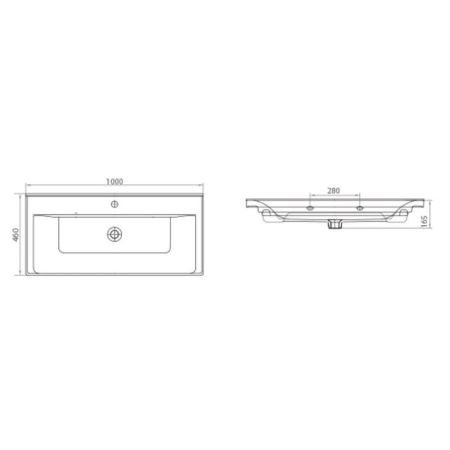 Тумба с раковиной SanVit Комфорт 90 kkomf090 с фактурой под дерево Кедр, артикул kkomf090