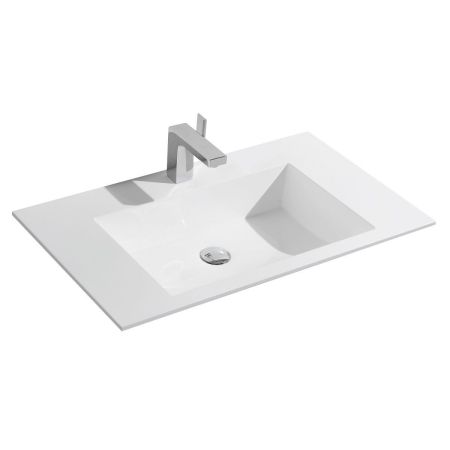 Раковина VCB-13800W из искусственного камня, цвет белый, артикул VCB-13800W