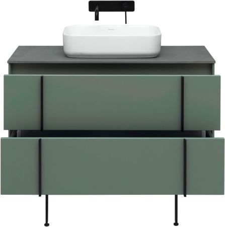 Тумба под раковину Allen Brau Reality 100 1.32007.CGM олива матовый, артикул 1.32007.CGM