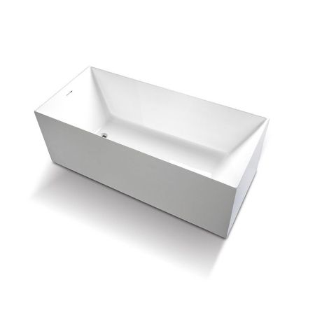Gruppo Treesse Ilia Ванна 170x75xh60 см. прямоугольная отдельностоящая из акрила, со щелевым переливом, цвет белый матовый ЦЕНА со склада)