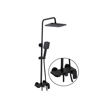 Душевая система FASHUN A52424-7, черный