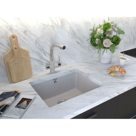 Смеситель для кухни Paulmark Essen Es213011-WHCR Белый Хром