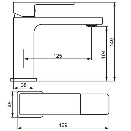 530210300 Gala смеситель для умывальника, чёрный
