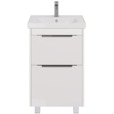 Тумба с раковиной подвесная/напольная Dreja Prime 60 см, белый, артикул 99-9300-com