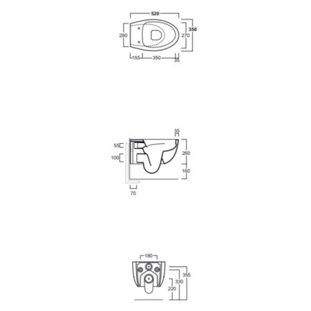 SIMAS Комплект крепежей для подвесного унитаза/биде, артикул F85