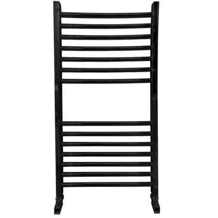 Водяной полотенцесушитель Ника Modern ЛМ 2 80x50 Черный матовый 14 перекладин, артикул ЛМ-2 80x50 черный matt