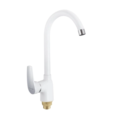 Смеситель для кухни Shevanik S5053F, белый, артикул S5053F