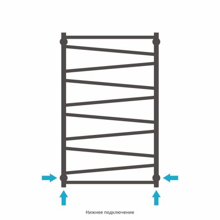 Полотенцесушитель водяной Сирокко 1000х600 (Матовое ЗОЛОТО)