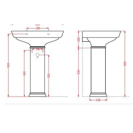 Artceram CIVITAS Колонна для раковины 68 см. цвет белый