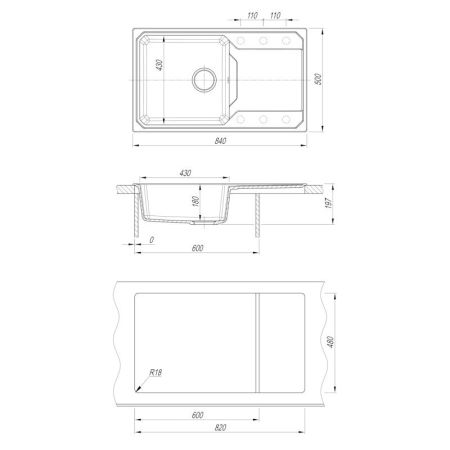 Кухонная мойка Dr. Gans КАРДИНАЛ 29.030.D0840.406, терракота, артикул 29.030.D0840.406