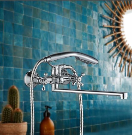 Смеситель для ванны WesnaArt RASSVET RAS02-320, хром, артикул RAS02-320