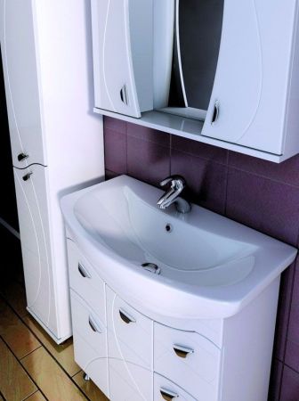 Тумба под раковину Vigo Faina 80 Белая, артикул F-2-800(Балтика)