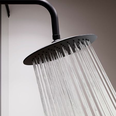936780300 Scandinavian Pure душевая система с душевым смесителем-полкой, чёрный, артикул 936780300