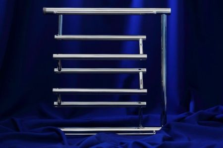 Водяной полотенцесушитель Ника Econ ПМ3 60x60 с полкой Хром, артикул ПМ3 60x60