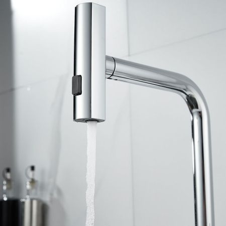 Смеситель для кухни с мультифункциональным изливом Raffine F203, хром