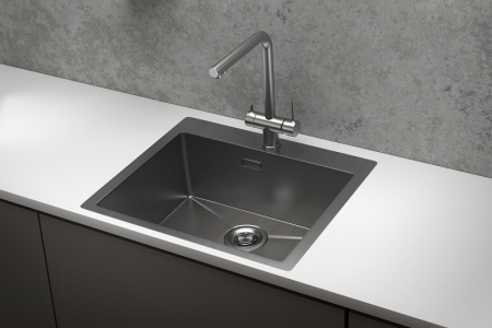 Кухонная мойка GRANULA (5951, СТАЛЬ САТИН), артикул 5951, СТАЛЬ САТИН