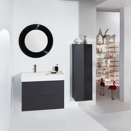 Стакан, Laufen, Kartell by, одинарный, ширина, мм-70, глубина, мм-70, высота, мм-120, тип установки-настольный (свободностоящий), материал стакана-пластик, цвет-плотный черный, артикул 3.8233.0.091.000.1