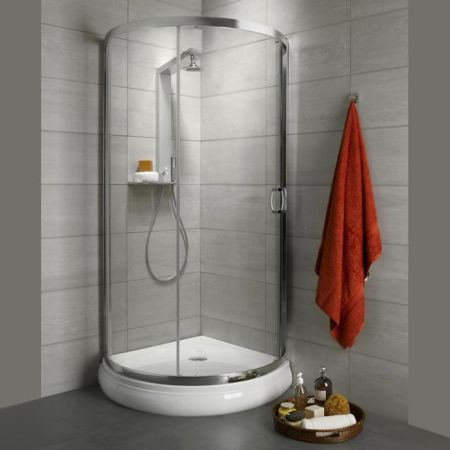 Душевой уголок Radaway Premium Plus B 1900 90x90 профиль Хром стекло прозрачное, артикул 30473-01-01N