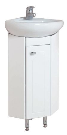 Тумба Onika Малютка 33 напольная, белая, угловая (ум. Радиан 33), артикул 103301