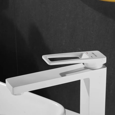 Смеситель для раковины Shevanik S6811C, белый, артикул S6811C