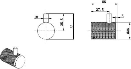 Крючок Allen Brau Priority 4.0 6.31С01-MG графит браш, артикул 6.31C01-MG