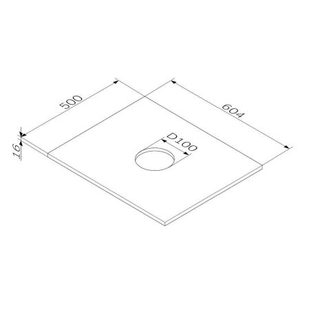 M8FST0600OF Func, Столешница, 60 см, цвет дерево текстурир-ое, артикул M8FST0600OF