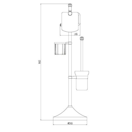 Напольная стойка Savol S-0Y580C, бронза, артикул S-0Y580C