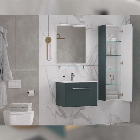 Тумба под раковину подвесная Velvex Posse tp.POS.OSK.65.1Y верде, 65 см, артикул tp.POS.OSK.65.1Y верде