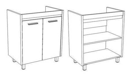 Тумба "Лорена 75", лайн, Оскар 75