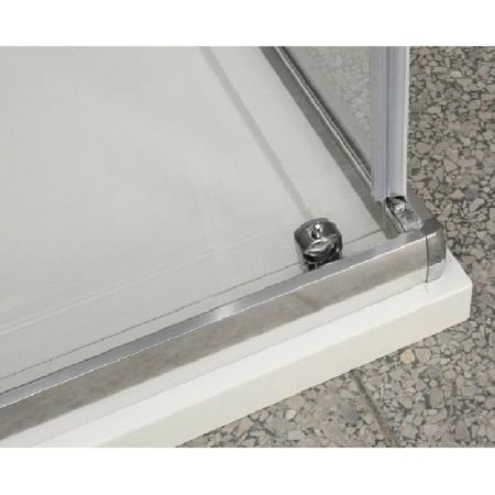 Душевой уголок BelBagno Unique AH-2 115х90 профиль Хром стекло прозрачное, артикул UNIQUE-AH-2-100/115-75/90-C-Cr