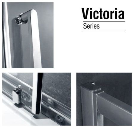 Душевой уголок Gemy Victoria S30191H-A100 100х100 профиль Хром стекло прозрачное, артикул S30191H-A100