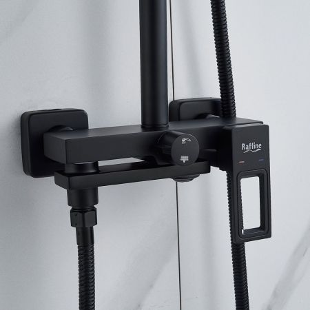 Душевая система Raffine F3696H, черный, артикул F3696H