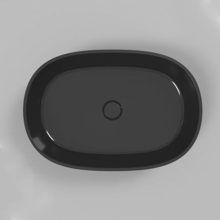 Умывальник WHITECROSS Opal 56x38 (черный глянец) иск. камень