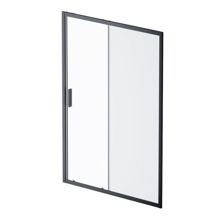 W90G-140-1-195BM Gem Solo Дверь душевая 140х195, стекло матовое, профиль черный матовый W90G-140-1-195BM Gem Solo Дверь душевая 140х195, стекло матовое, профиль черный матовый