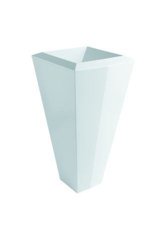 Olympia Crystal, раковина напольная 45х45см, цвет белый глянцевый