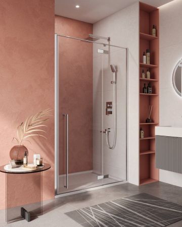 LINER-B-12-90-C-NERO-L Душевая дверь, артикул LINER-B-12-90-C-NERO-L