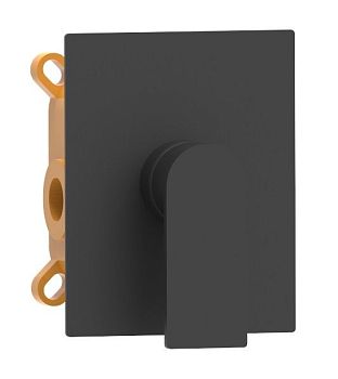 AQG Alpha, встраиваемый смеситель для душа, цвет черный матовый