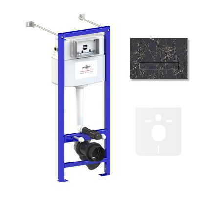 Комплект 4 в 1 инсталляции для подвесного унитаза Lavinia Boho Relfix 77020038, артикул 77020038