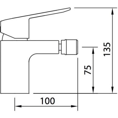 START XTREME Смеситель для биде, ec1, хром