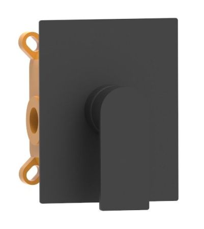 AQG Alpha, встраиваемый смеситель для душа, цвет черный матовый, артикул 01ALP350NG