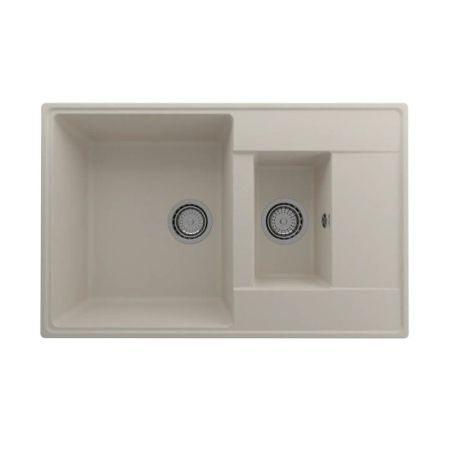 Кухонная мойка Ulgran Quartz Prima 780 1,5K-02, лен, артикул Prima 780 1,5 K-02