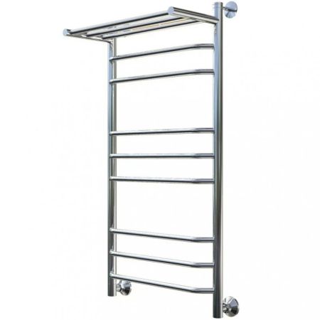 Водяной полотенцесушитель Тругор Браво 3 П НП 100x40 с полкой Хром, артикул Браво3/нп10040П