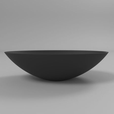 Умывальник WHITECROSS Aquamarine 56x35 (черный мат) иск. камень